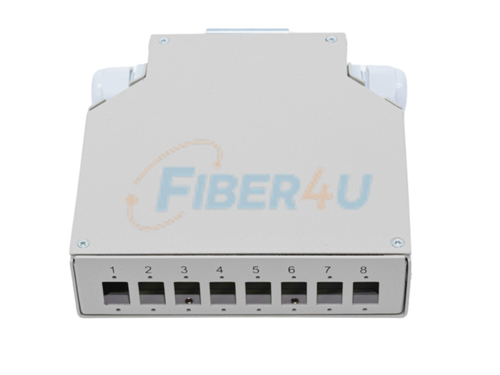 Picture of DIN Rail Termination Box 8 LC Duplex