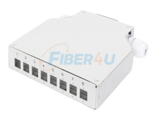Picture of DIN Rail Termination Box 8 LC Duplex