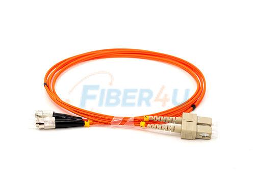 SC-FC OM1 MM Duplex PatchCord Front