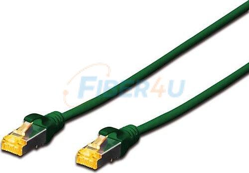 CAT6A S-FTP Ethernet Kablosu Yeşil 0,5 Metre resmi