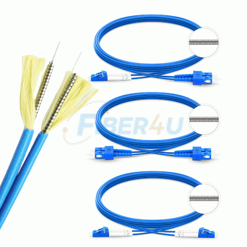 Zırhlı LC-LC OM2 MM Duplex PatchCord resmi