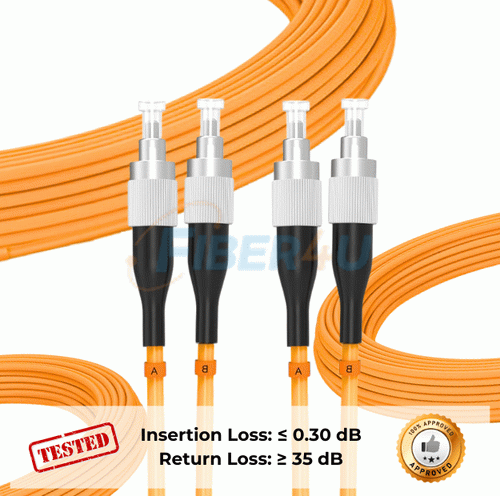 FC-FC OM1 MM Duplex PatchCord Test