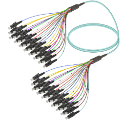 Fanout Kablo LC/UPC-LC/UPC 24 Fiber MM OM3  resmi