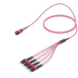 MPO Fiber Kablo Female-LC/UPC Base-8 MM OM4  resmi