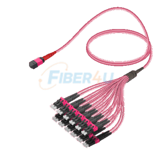 Picture of MPO Fiber Kablo Female-LC/UPC Base-24 MM OM4 