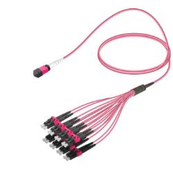 MPO Fiber Kablo Female-LC/UPC Base-16 MM OM4  resmi