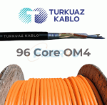 96 Core Fiber Optik Kablo Multi Mode OM4  resmi