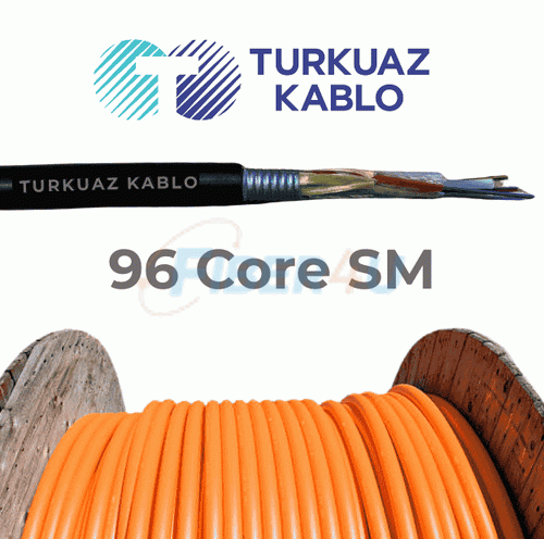 96 Core Fiber Optik Kablo Single Mode  resmi
