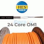 24 Core Fiber Optik Kablo OM1 MM Tek Tüplü resmi