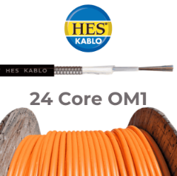24 Core Fiber Optik Kablo OM1 MM Tek Tüplü resmi