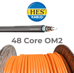 48 Core Fiber Optik Kablo OM2 MM resmi