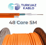 Askı Telli 48 Core Fiber Kablo SM resmi