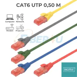 DIGITUS CAT 6 U/UTP Ethernet Kablosu (0.50 m) resmi