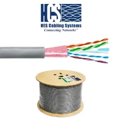 HCS 4x2x23# F/UTP CAT 6 LS0H Gri resmi