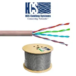 HCS 4x2x24# U/UTP SFF CAT 6 LS0H Gri resmi