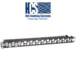 24 port Keystone Jack Boş 19" Metal Patch Panel resmi
