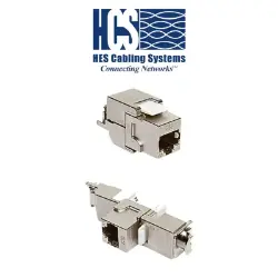 8P8C RJ-45 FTP Kategori 6A Aletsiz sonlandırılabilen 180° Keystone Jack resmi